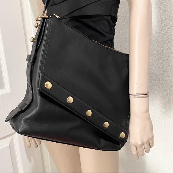 Marc Jacobs Downtown Studded Black Leather Crossbody Bag - Picture 4 of 15